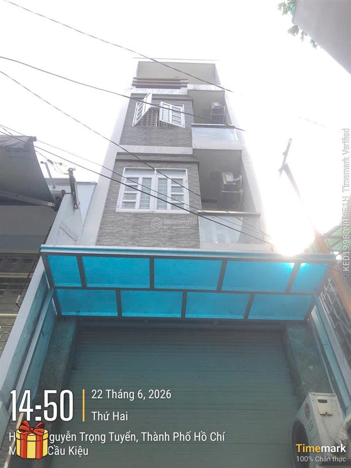 Cách mặt tiền 15m, 4 lầu 3pn + sân thượng, phù hợp ở và kd. nhà đẹp nguyễn trọng tuyển, phú nhuận