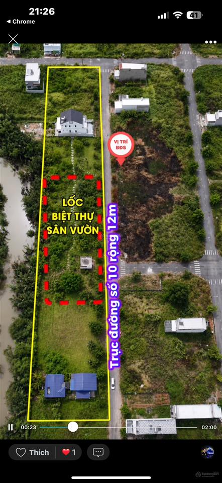 Chính chủ cần bán nhanh nền 100m2 khu dân cư thái sơn,t&t long hậu