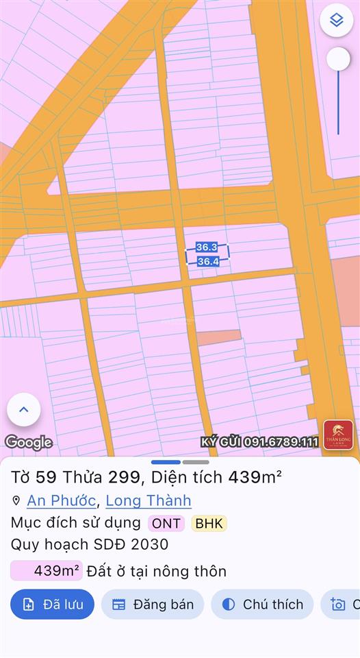 439m2 hẻm lê duẩn trung tâm long thành, thổ cư sẵn 300m, có nhà + ki ốt cho thuê. giá tốt chính chủ