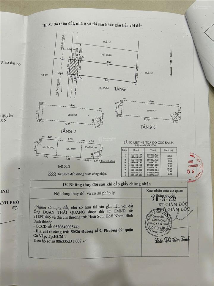 Bán nhà chính chủ  hẻm thông bàn cờ  không ngập nước  tiện ích cách 100m đầy đủ