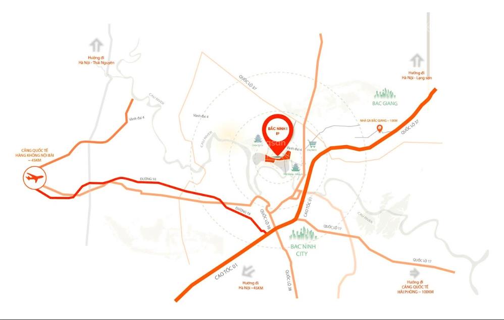 Đất khu công nghiệp ez.park bắc ninh i (kcn tiên sơn ninh sơn) tách lô 10000m2 3,51 triệu/m²