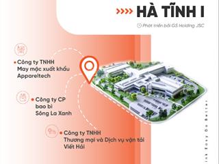 Đất kcn ez.park hà tĩnh i (ccn đức thọ) 397.800 m2 có tách lô giá 55 usd/m² phù hợp xd kho/xưởng