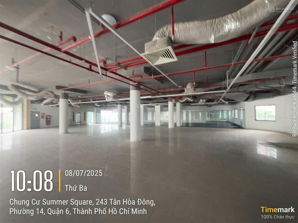 Sàn thương mại 1700m2 thông suốt  sở hữu lâu dài tại chung cư summer square