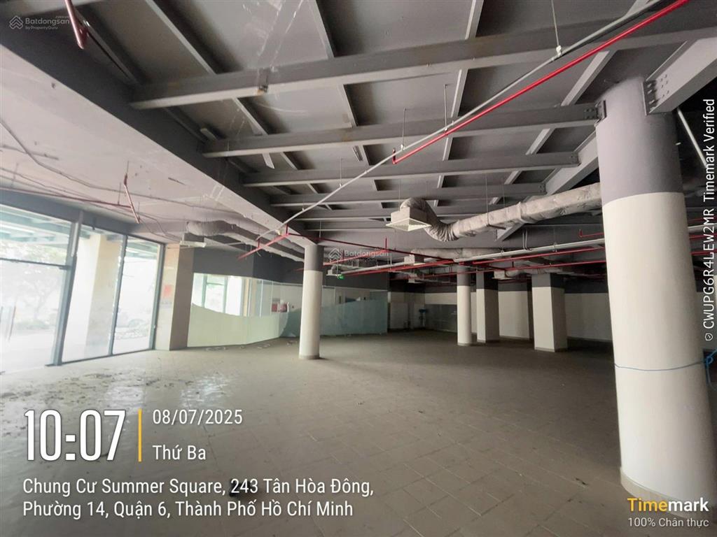Sàn thương mại 1700m2 thông suốt  sở hữu lâu dài tại chung cư summer square