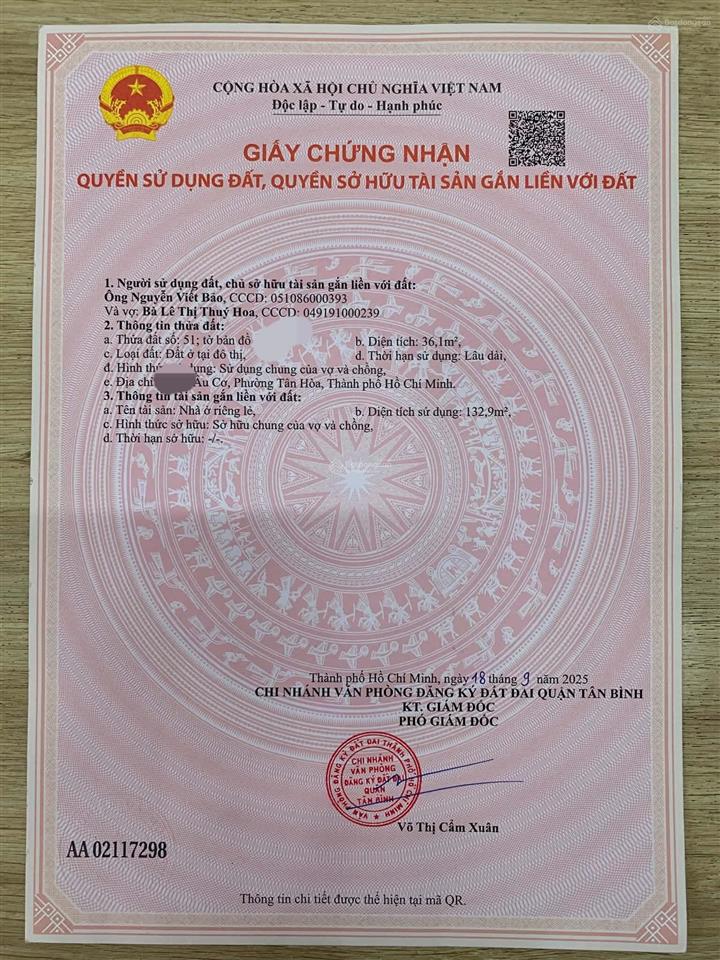 Bán nhà riêng 36m2, hẻm xe hơi 6,6 tỷ tại âu cơ, tân bình, tp.hcm, 6pn, 6wc  ngay