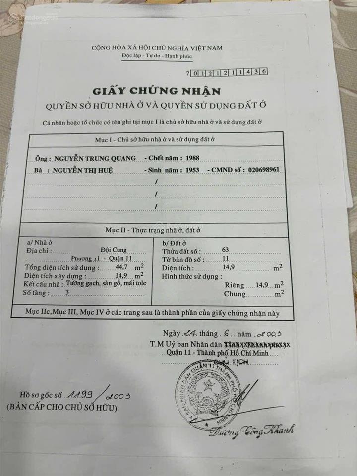 Bán nhà đẹp tại đội cung, hẻm xe hơi giá thương lượng 3,2 tỷ, 14.9m2, 2pn, 3wc, mặt tiền 5m
