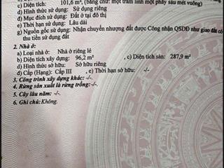 CHÍNH CHỦ BÁN NHÀ THANH KHÊ, ĐÀ NẴNG 102MV 3 TẦNG, SHR, CHỈ 15 TỶ. LH:0903969599