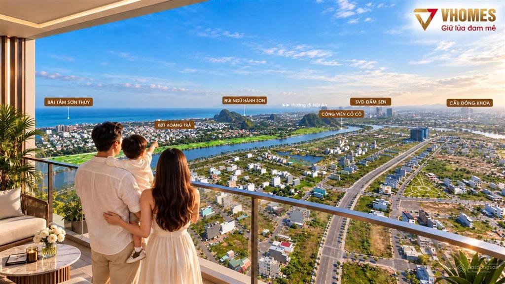 Studio giá rẻ toà f2 sun fours đà nẵng, tầng 10 view chéo sông, giá gốc cđt