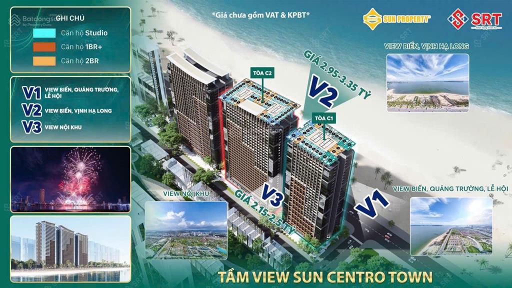 Bán condotel tại sun centro town, giá cực chất 3,6 tỷ, 31,7m2, 1pn, 1wc