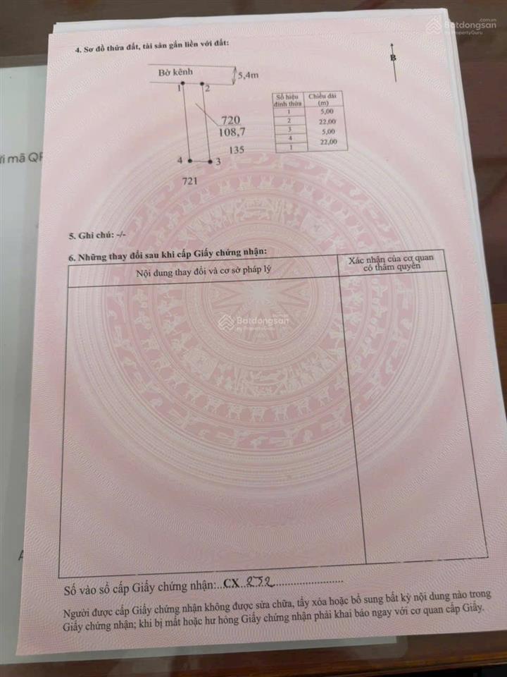 Chính chủ cần bán đất mặt tiền kênh 19 tháng 5