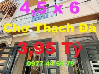 Nhà chợ thạch đà, phạm văn chiêu, 3,x tỷ, 2 tầng