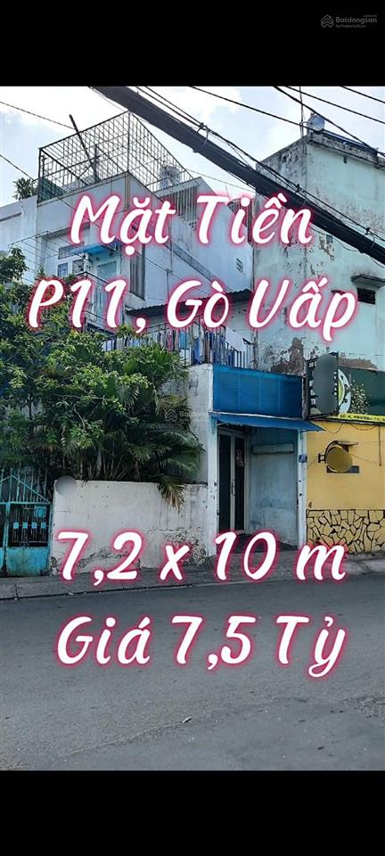 Nhà mt đường số 8, chùa nghệ sĩ, gv. 72 m². giá 6,9 tỷ