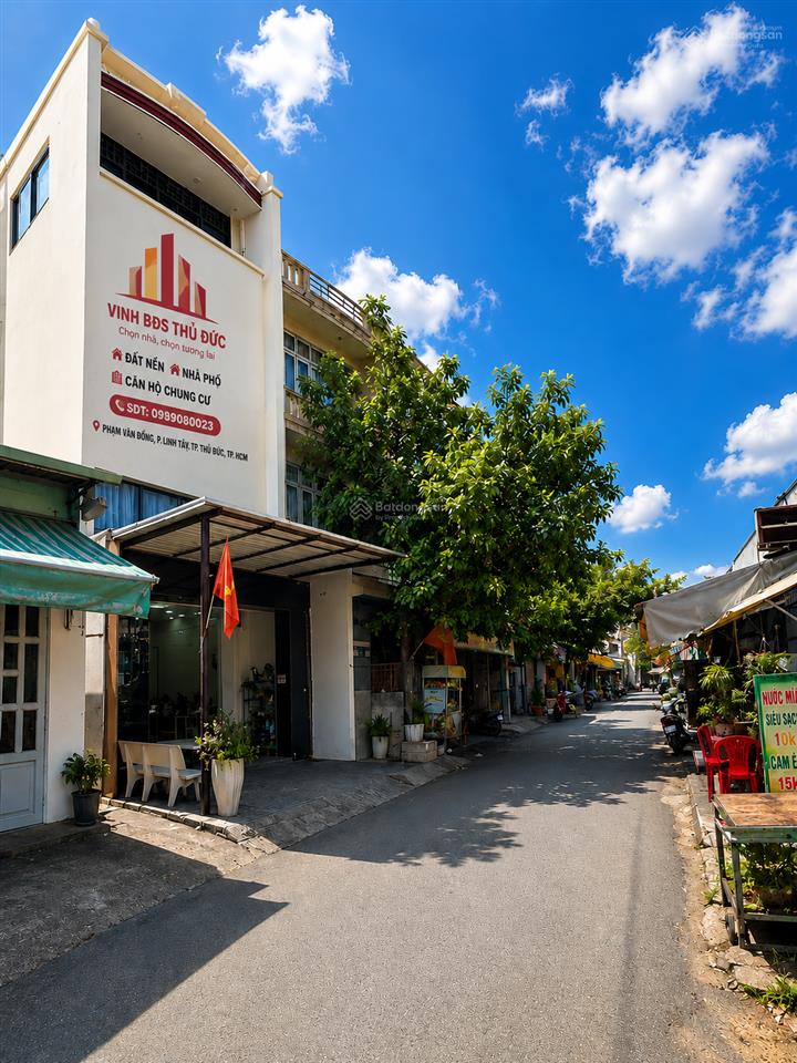 (vip) nhà mặt tiền 4 tầng đường số  ngay chợ linh trung  90m2  ngang 5m giá 13,45 tỷ (tl)