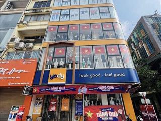 Cho thuê nhà mặt phố nguyễn văn huyên, dt 100m x 8t, mt 8m, thang máy, thông sàn, kd mọi mô hình.