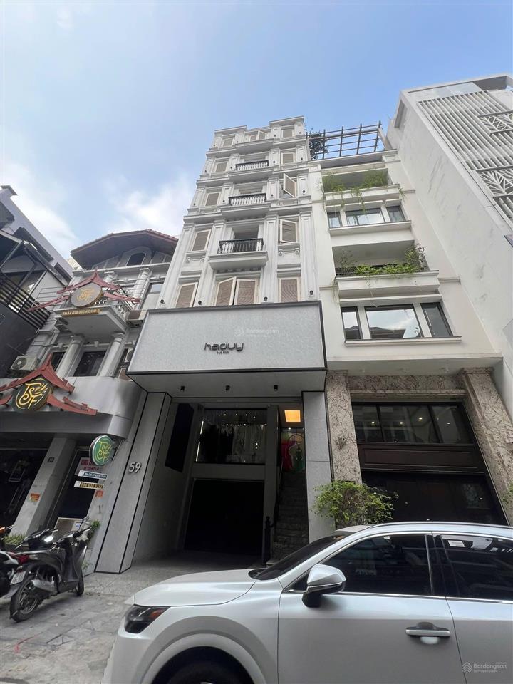 Nhà mp triệu việt vương 106m², 6t, mt 5m, thang máy, vỉa hè, gần ngã 4 trần nhân tông, kinh doanh