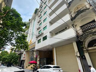 Khách sạn 11 tầng mp triệu việt vương 124.8m2, mt 6.2m, 24 phòng, thang máy, vỉa hè rộng, vị trí