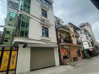 Cho thuê nhà ngõ núi trúc 84m2, mt 6.9m, 4 tầng, căn góc, thông sàn, ô tô tránh, vỉa hè rộng kd tốt