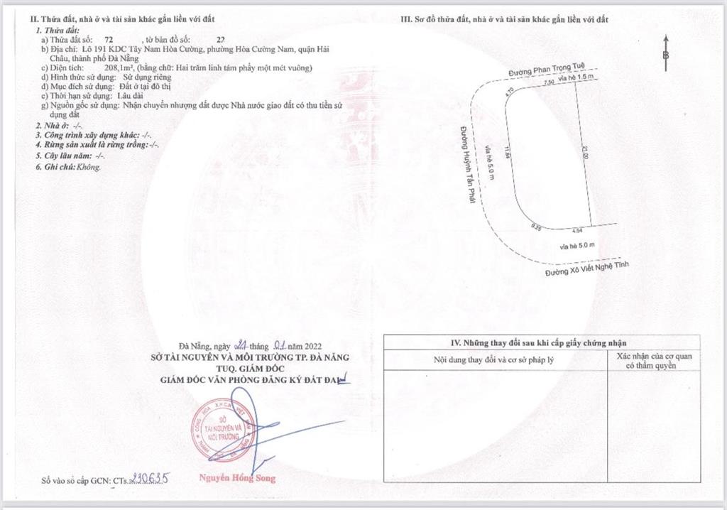 Bán đất 3 mặt tiền tại xô viết nghệ tĩnh, khuê trung, cẩm lệ, giá tốt 80 tỷ