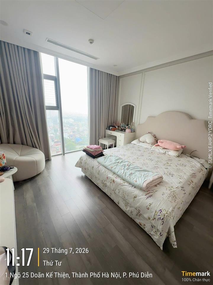 Bán căn góc 3pn, 2wc, 144.5m2, full nội thất, ban công đông bắc tại the nine, em đức 0387 896 ***