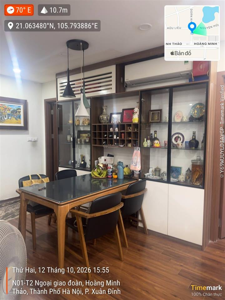 Bán căn 3pn 2wc, 95m2, full nội thất, bancong bắc view hồ tại toà n01t1, em đức 0387 896 ***