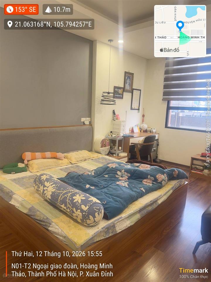 Bán căn 3pn 2wc, 95m2, full nội thất, bancong bắc view hồ tại toà n01t1, em đức 0387 896 ***