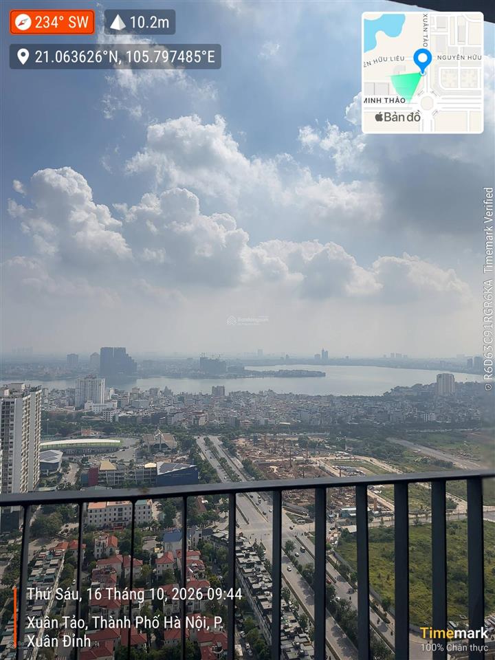 Bán căn view hồ tây 3pn, 105m2, tòa t7 tại chung cư han jardin, em đức 0387 896 ***