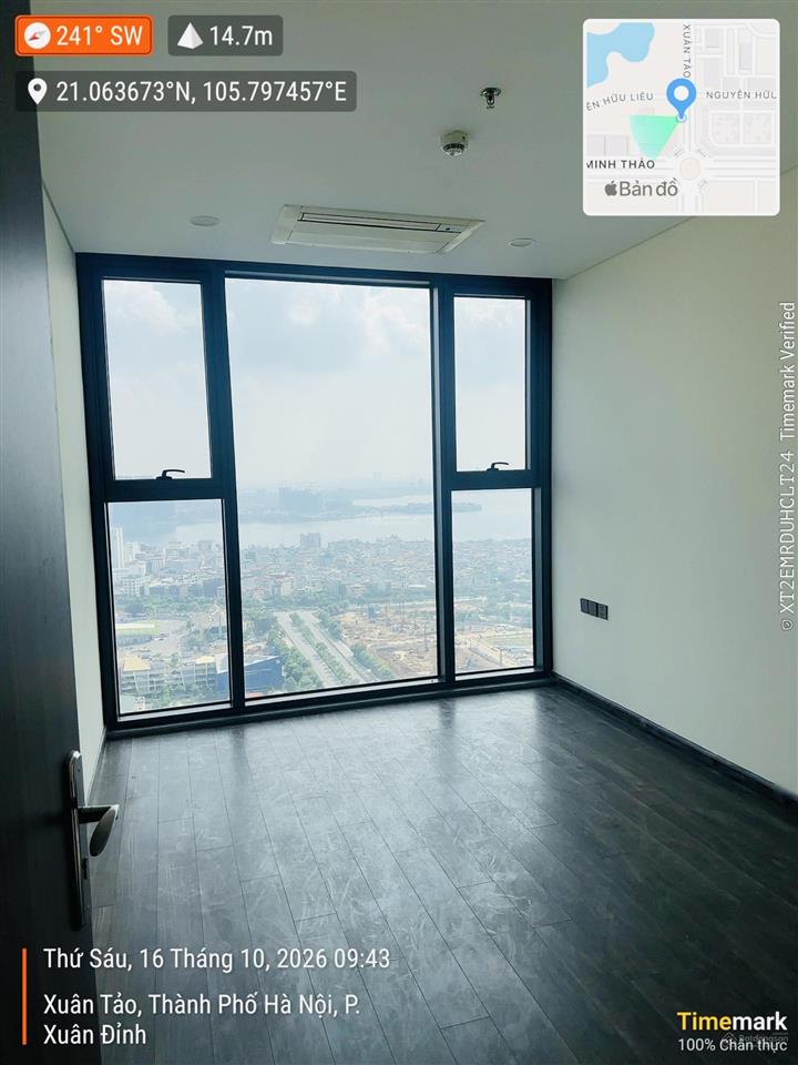 Bán căn view hồ tây 3pn, 105m2, tòa t7 tại chung cư han jardin, em đức 0387 896 ***