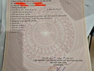 Bán đất tại đường 18, phú cường, sóc sơn, hà nội, giá thỏa thuận, 83m2