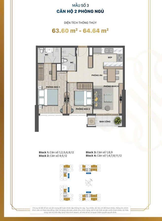 Chính chủ bán căn 2pn 64m2 lọt lòng, view nội khu, tầng trung, giá 6 tỷ đã bao gồm vat