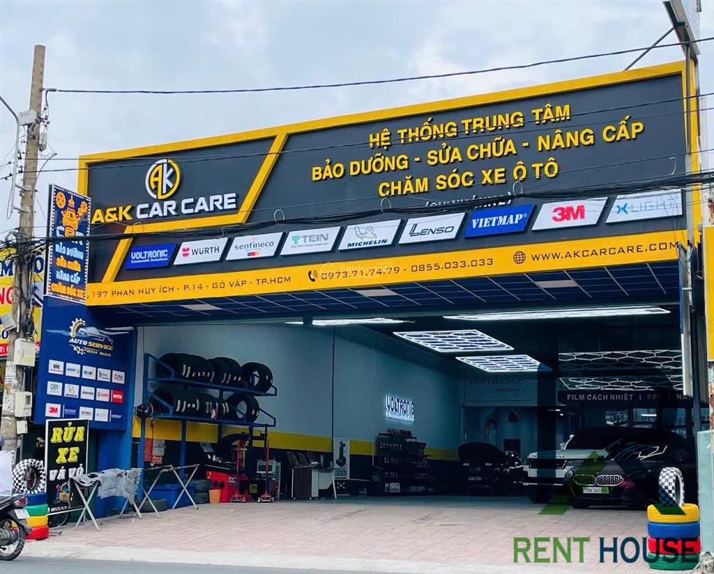 Cho thuê mặt bằng mặt tiền 12x50m phan huy ích gò vấp