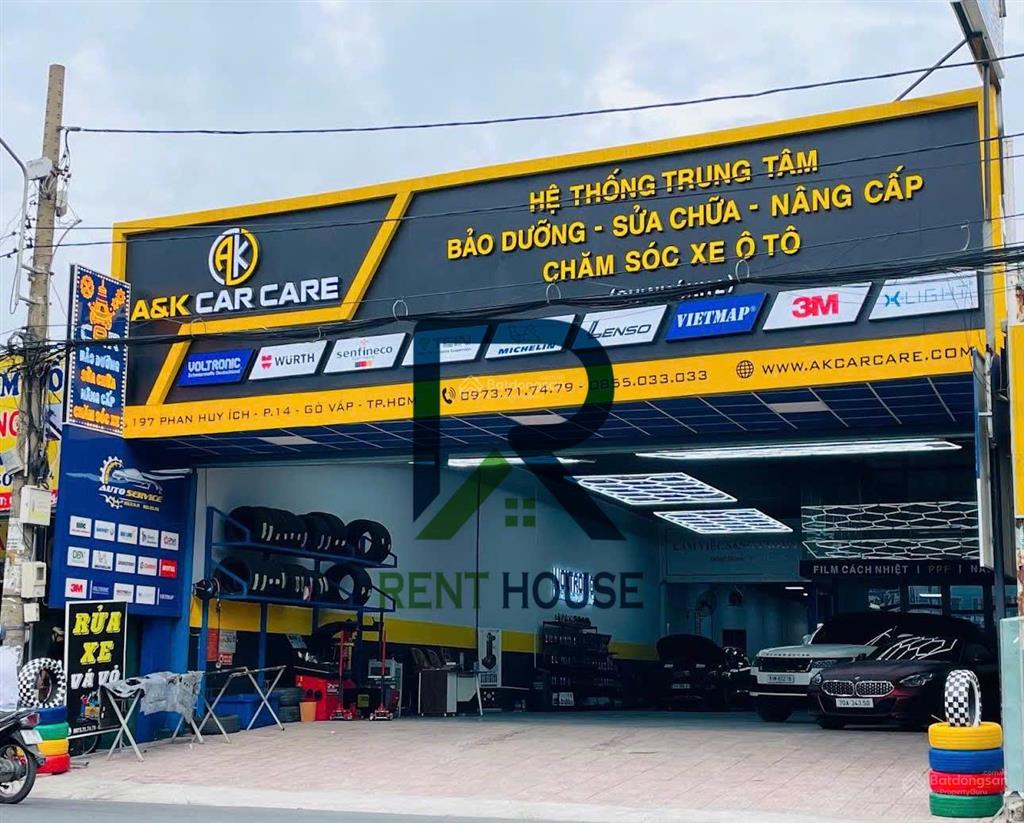 Cho thuê mặt bằng mặt tiền 12x50m phan huy ích gò vấp
