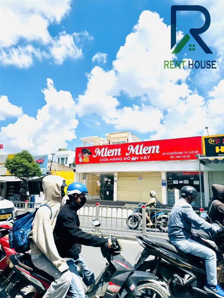 Cho thuê mặt bằng mặt tiền nguyễn oanh, gần ngã 3 lê đức thọ sầm uất nhất gò vấp