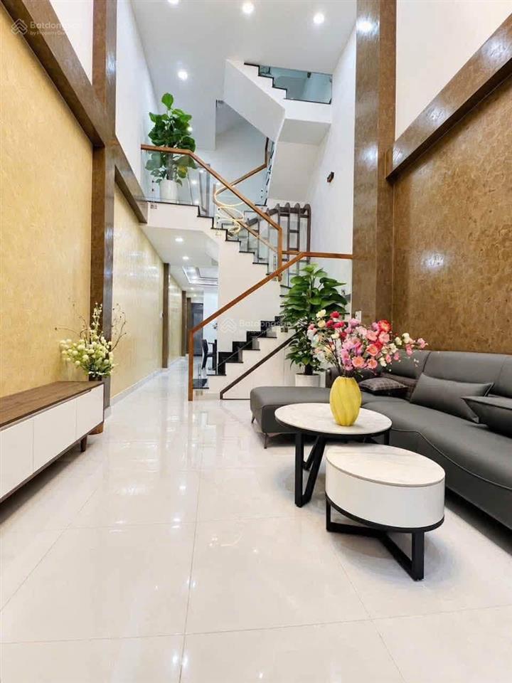 Nhà xây mới full nội thất quang trung, phường 10, gò vấp  70m nở hậu 4.4m 4 tầng 6pn 8.6