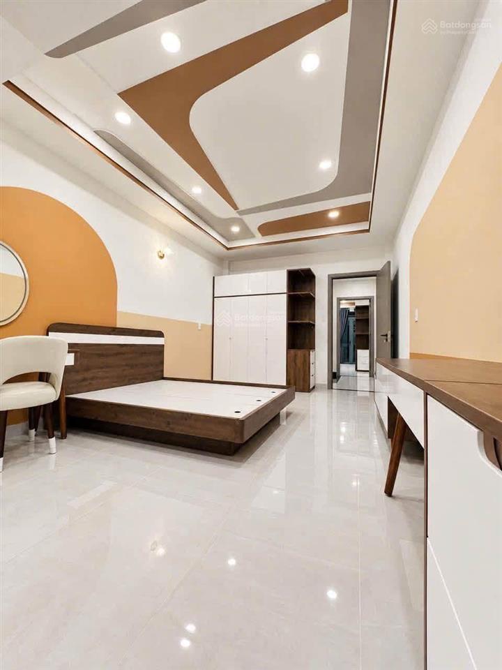 Nhà xây mới full nội thất quang trung, phường 10, gò vấp  70m nở hậu 4.4m 4 tầng 6pn 8.6