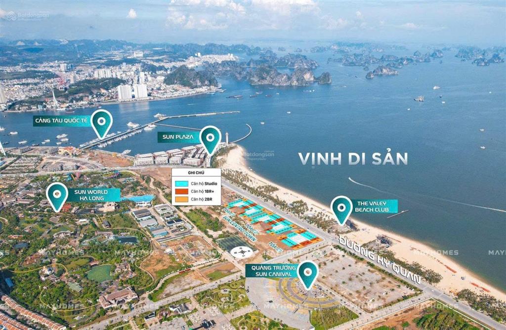 Bán căn studio dự án sun centro town view biển tầng cao thoáng