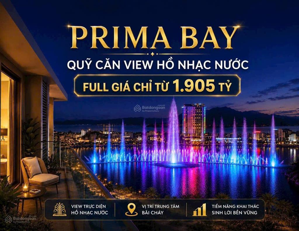 Quỹ căn studio view hồ nhạc nước full giá chỉ 1,9 tỷ
