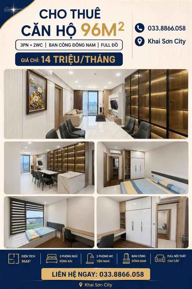 Quỹ căn hộ chính chủ cho thuê giá cạnh tranh khai sơn city từ 8 triệu/th.  0865 601 ***