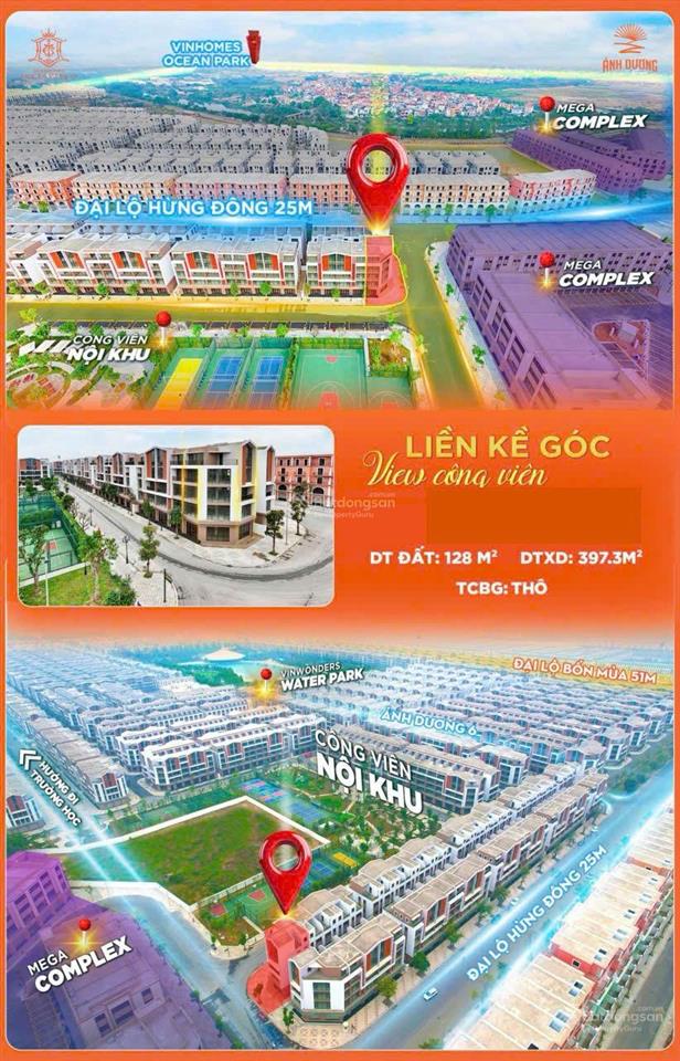 Hiếm có căn góc 128m view công viên giá hời vin ocp3 giá chỉ hơn 16 tỷ, rẻ như căn thường