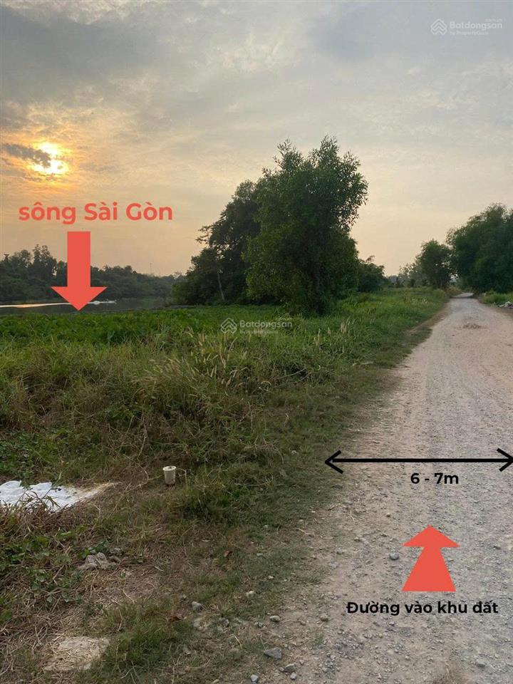Bán đất p.tây nam tp hcm 21,5m mặt tiền, giáp rạch, gần sông sg, đường xe tải, tiện ra tl744 .