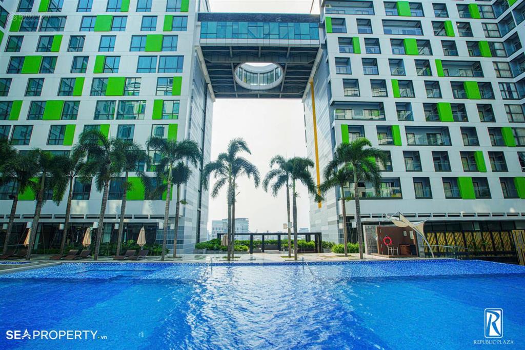 Republic plaza (cộng hòa)|bán căn hộ 1pn/50m²  full nội thất  view hồ bơi  2.8 tỷ.  0977 784 ***