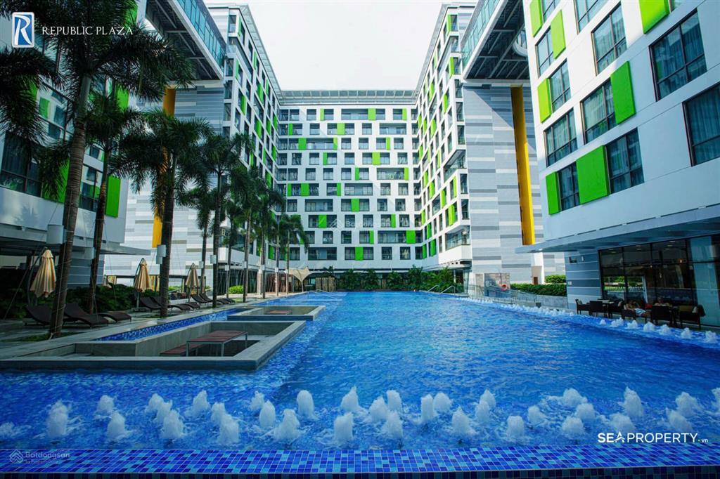 Republic plaza (cộng hòa)|bán căn hộ 1pn/50m²  full nội thất  view hồ bơi  2.8 tỷ.  0977 784 ***