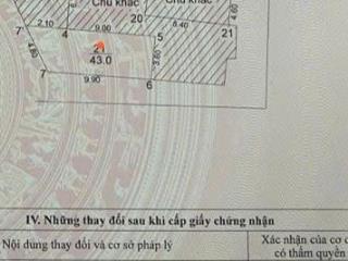 7,1tỷ(gialộc)căn duy nhất, c4, sổ đỏ đủ 43m2, lôgóc, 2 thoáng ko nỗi, quy hoạch, sát phố thụy khuê