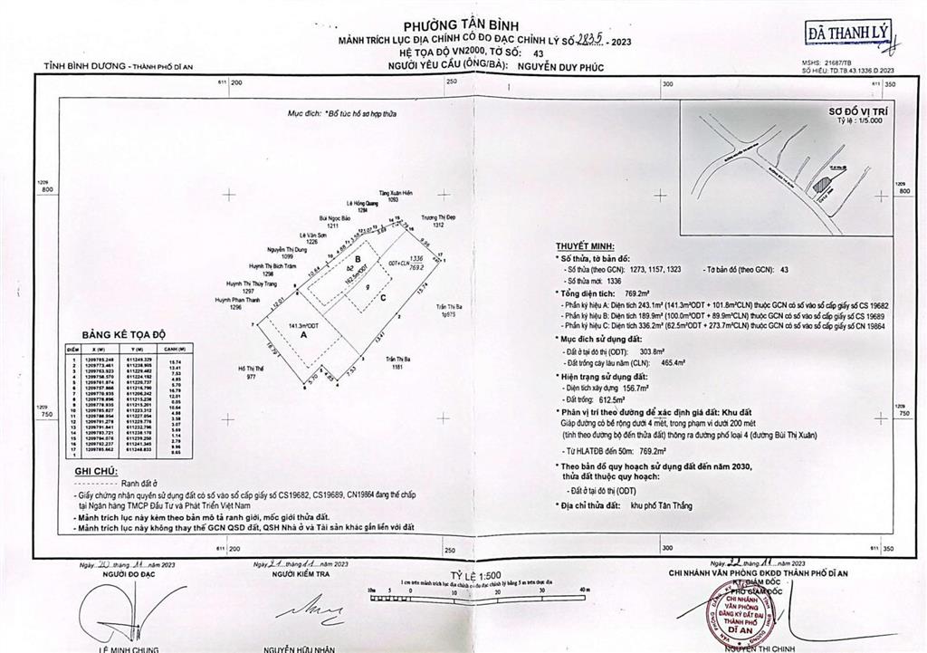 Bán đất hẻm 379 bùi thị xuân, dt 769,2m2 (tc 303,8m2), cách ngã 4 bình trị 200m, chợ tân bình 500m