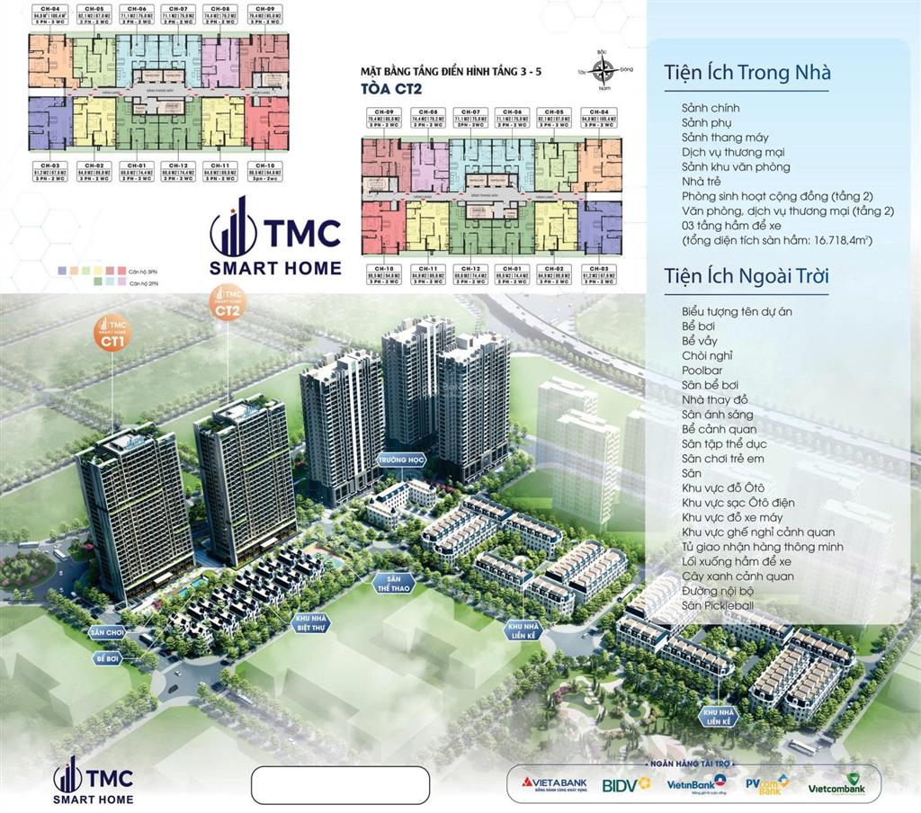 Bán suất ngoại giao chung cư tmc smart home nguyễn đình tứ, xuân đỉnh, bắc từ liêm, hà nội