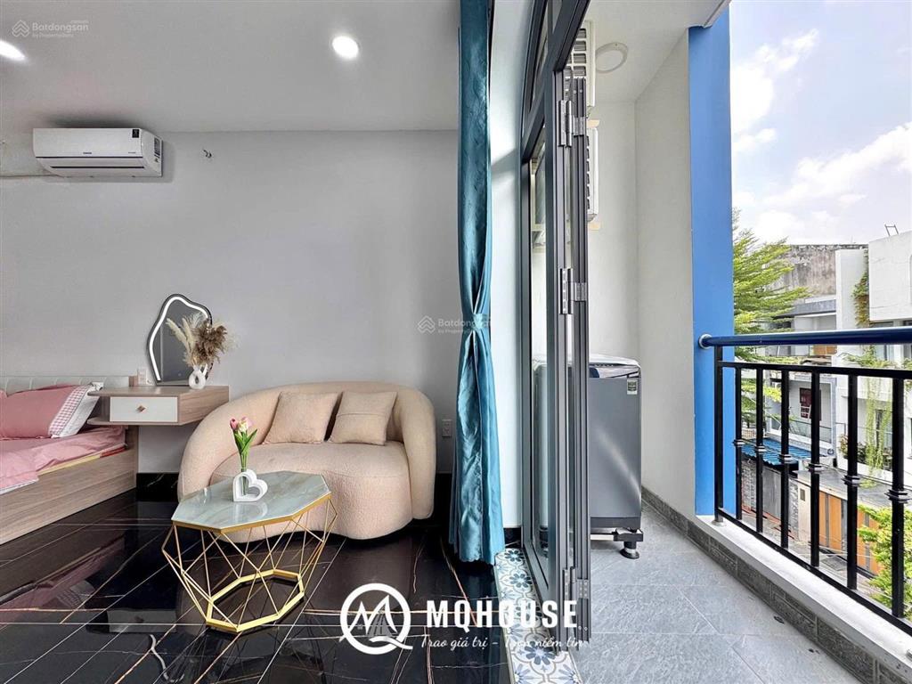 Căn hộ studio, bancông full nội thất tại trần đình xu q1 gần bùi viện, chợ thái bình