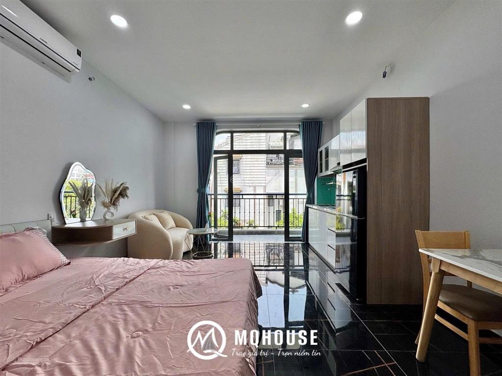 Căn hộ studio, bancông full nội thất tại trần đình xu q1 gần bùi viện, chợ thái bình
