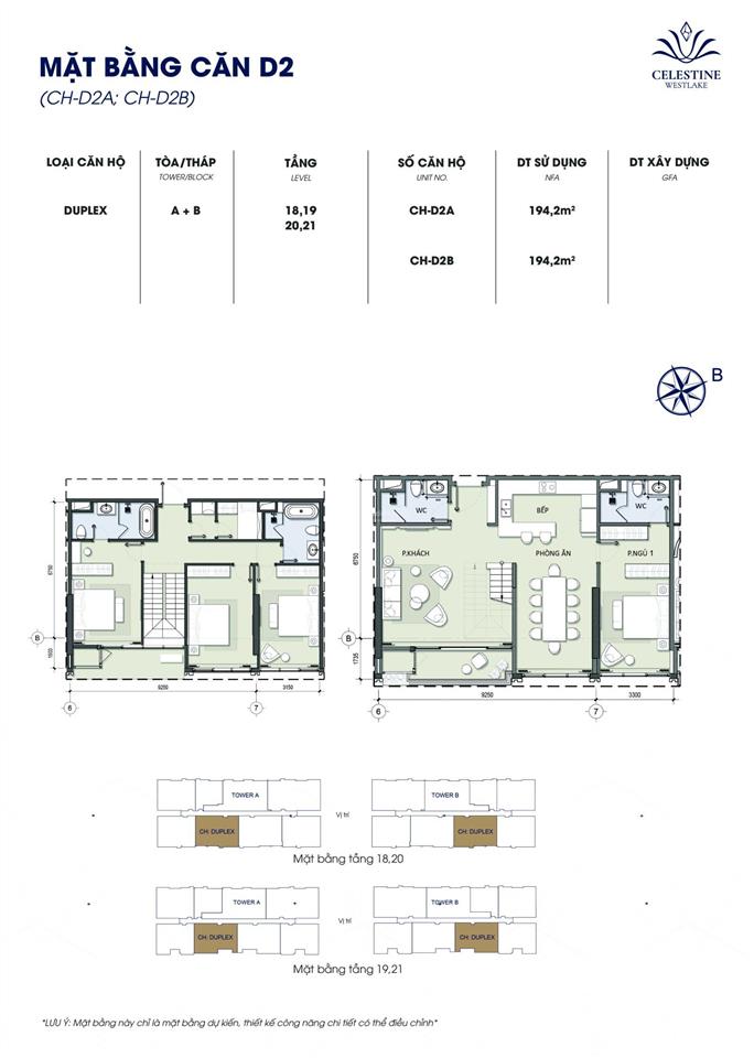 Bán căn hộ cc đẹp tại celestine westlake, 35,4 tỷ, 199,8m2, 4pn, 4wc, nhiều tiện ích hot!