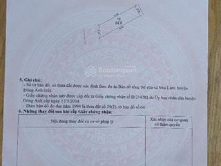 Bán đất mặt trục chính kinh doanh thôn thái bình, xã đông anh (mai lâm) dt 64.5m2, sdt 0977 073 ***