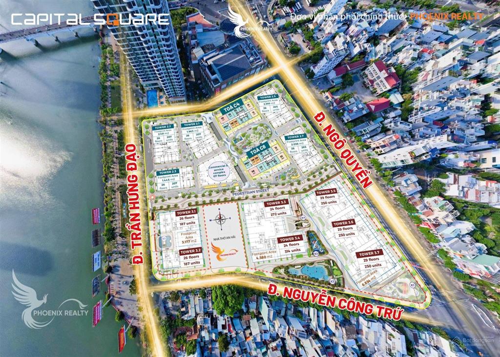 Siêu hiếm 2pn capital square giá tốt, view sông hàn pháo hoa nổi bật, chiết khấu lớn đến 15%