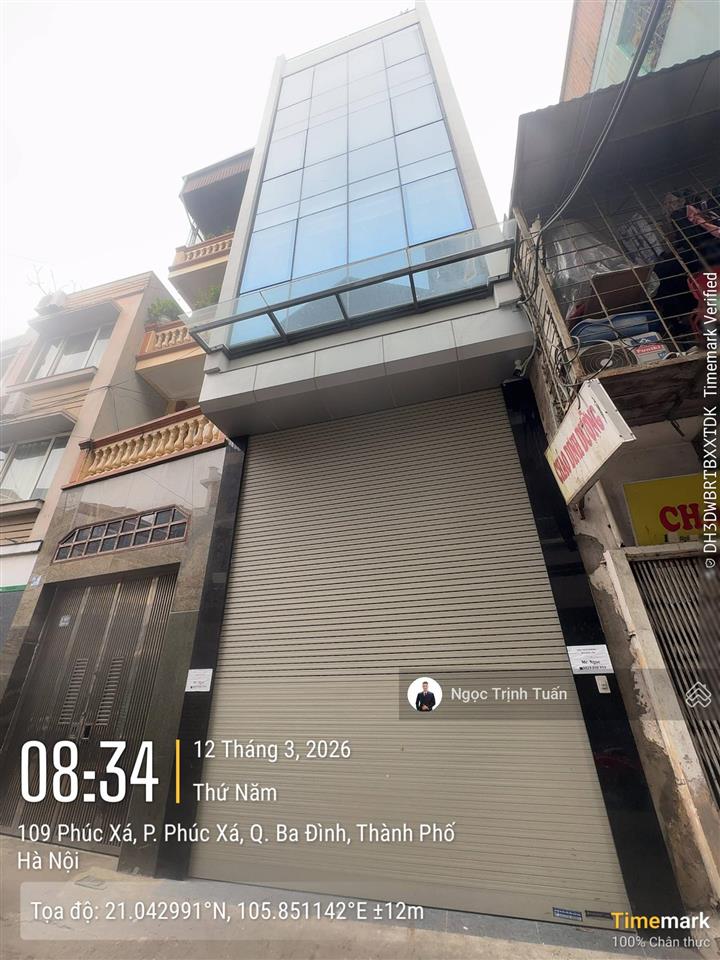 Cho thuê văn phòng tại đường phúc xá, 50 triệu, 80m2, 6 tầng, 4.2m mặt tiền
